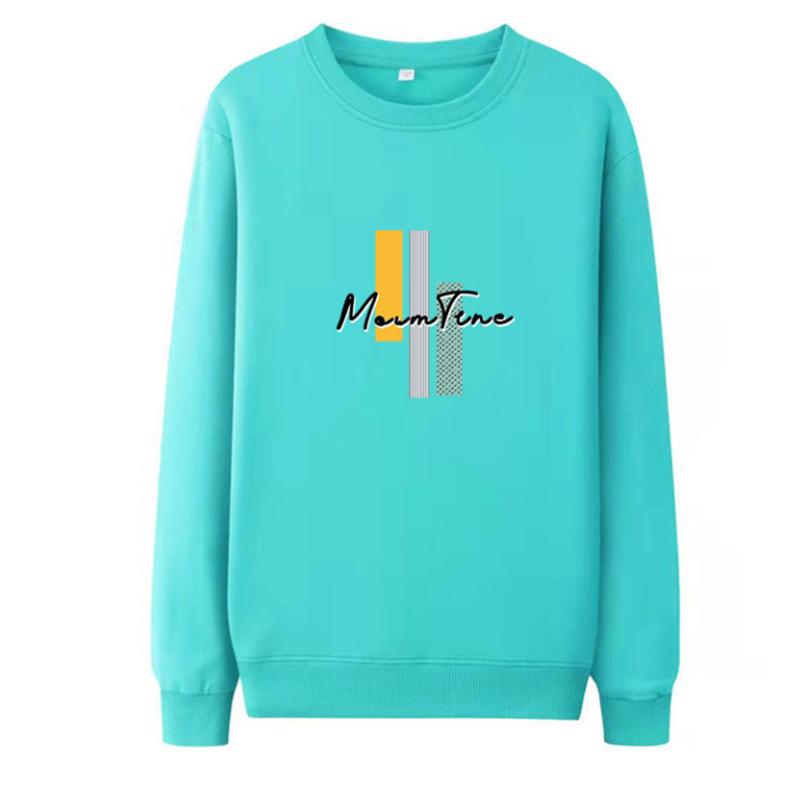 Men's Cotton Sweater Plus Velvet Long-sleeved Sweatshirts Loose Large Size Casual Round Neck Pullover Bottoming Top