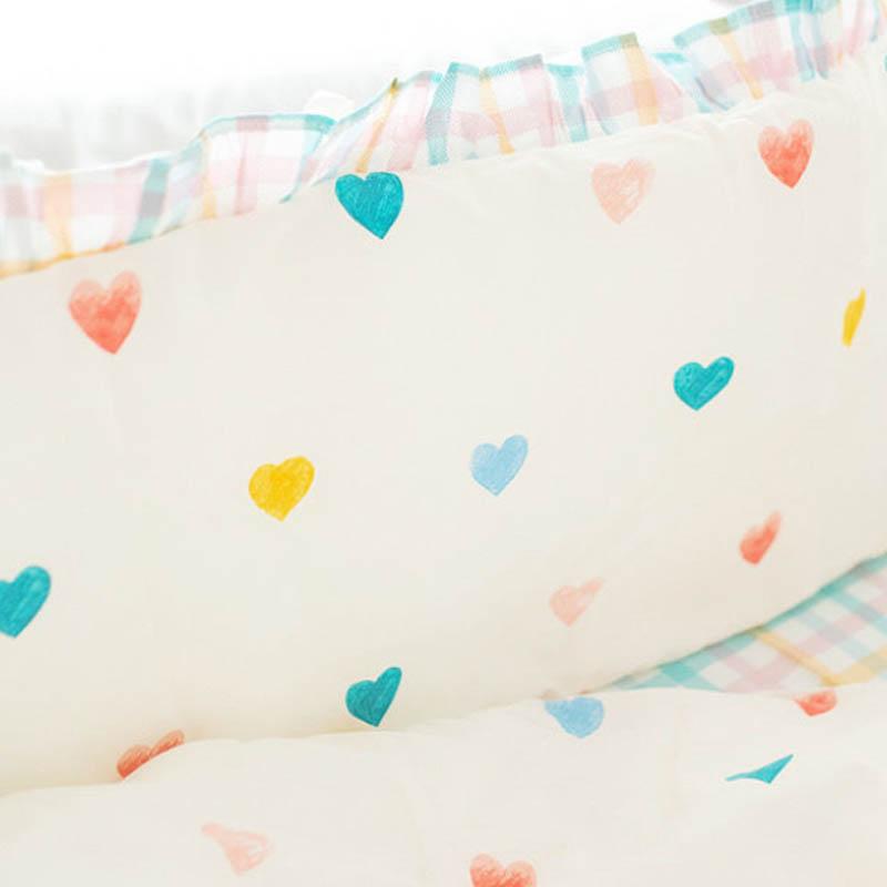 Four-piece Crib Bedding Set Cotton Toddler Bed Sheet Three-sided Bed-surrounding Bumper Sheet