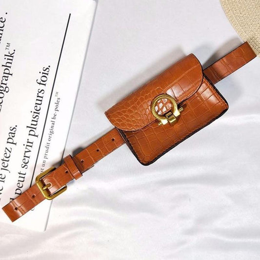 Retro Belt Waist Bag Female Fashion Trend Belt Type Net Red Small Bag Decorative Belt Bag