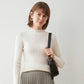 Wealthy Bird Autumn and Winter Cardigan Women's Self-cultivation Solid Color Thickening Half High Neck Cashmere Knitted Sweater Bottoming Shirt Tide