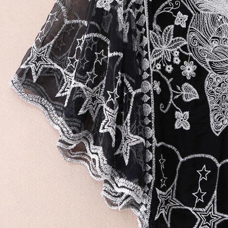Printing Chiffon Shawl Coat Top Can Be Fitted with Suspender Skirt Women Summer Thin Sun Protection Clothing Short Cardigan