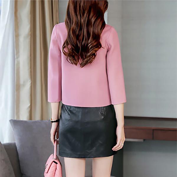 Fashion All-match Knit Jacket Autumn and Winter Korean Fashion All-match Imitation Mink Velvet Ladies Cardigan Jacket