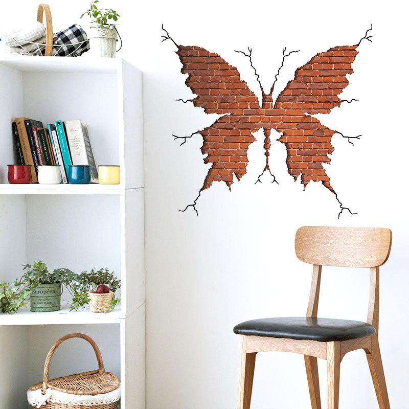 [Wall sticker ]New 3d Butterfly Wall Rupture Wall Stickers Home Decor Interior Art Decals Decoration