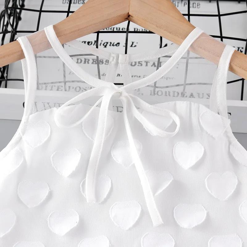 Baby Girl Dress Summer Children Sweet Mesh Skirt 2-5 Years Old Chiffon Sleeveless Princess Skirt Vest Skirt Baby A-line Skirt