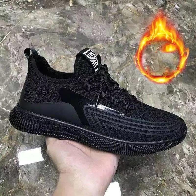 Autumn and Winter Running Shoes Cloth Shoes Men's Shoes Sports Shoes Warm All-match Men's Casual Shoes