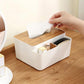Wooden Simple Multifunctional Tissue Box Home Living Room Kitchen Bedroom Remote Control Drawer Desktop Storage Box
