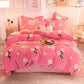 4pcs  Bedding Sets Bed Linen Plush Duvet Cover Flat Sheet Bedding Set Winter King  Queen Bed Set