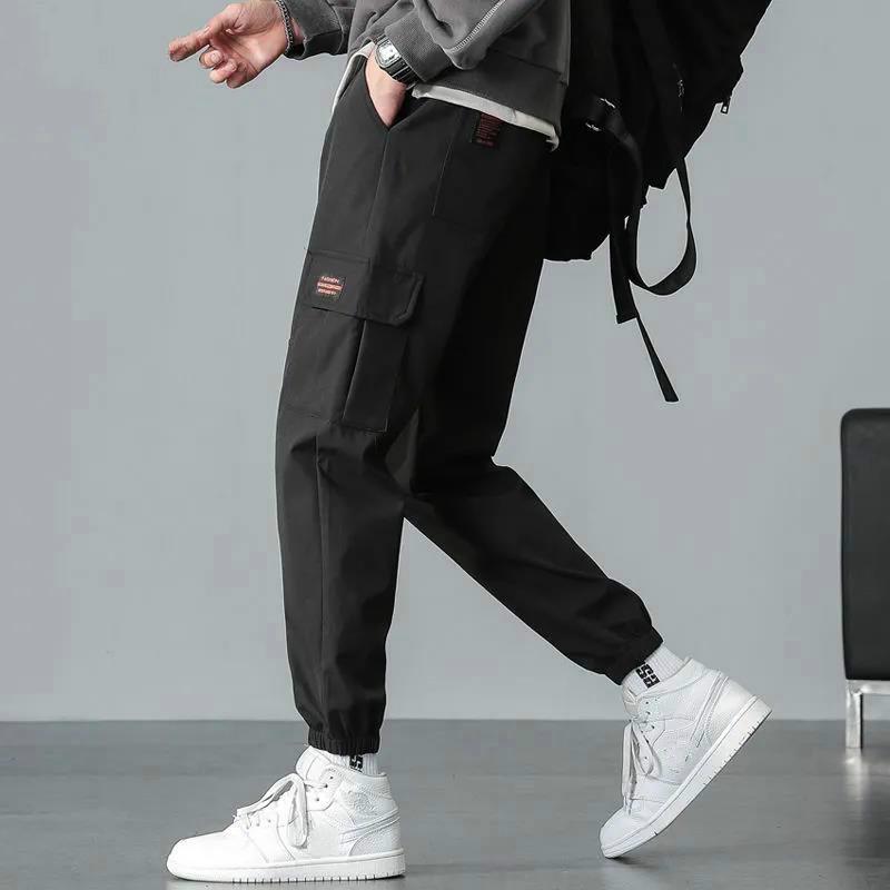 Spring and Summer Overalls, Men's Casual Pants, Loose, Large-size Beamed Feet, Student's All-match Trousers Tide