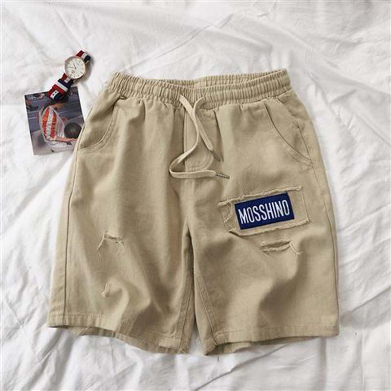Summer Men's Loose Sports Wide-leg All-match Five-point Pants