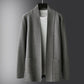 Autumn Mid-length Cardigan Sweater Men's Korean Version of The Trend of Knit Sweater Personality Thin Coat Youth Line Clothes Outer Wear