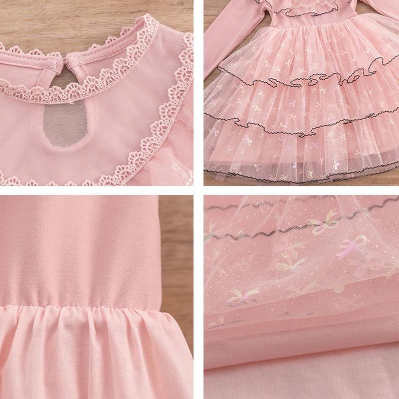 Girls Dress Western Style Cake Dress Net Gauze Dress Children Skirt Little Girl Princess Dress