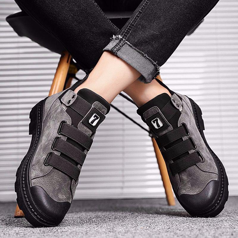 Autumn Men's Shoes Men's Martin Boots High Top Fashion Retro Work Men's Boots Military Boots