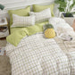 Quilt Cover Pillowcase Duvet Cover Printed Bedding Simple Style Floral Bedding Sheet Cover Double Bed Quilt Cover Luxurious and Soft Lattice Sets