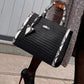 Leather Ladies Bag Large Capacity Handbag Fashion Leather One Shoulder Crossbody Shopping Bag
