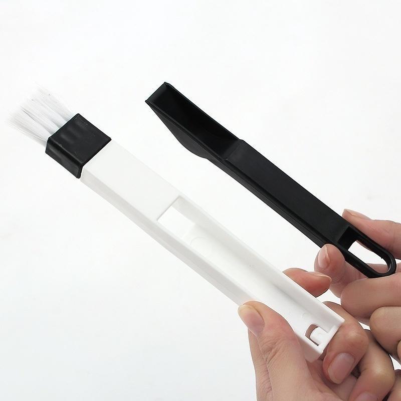 3PCS The Window Window Groove Groove Cleaning Brush with Cleaning Dustpan Screen Window Cleaning Folding Brush