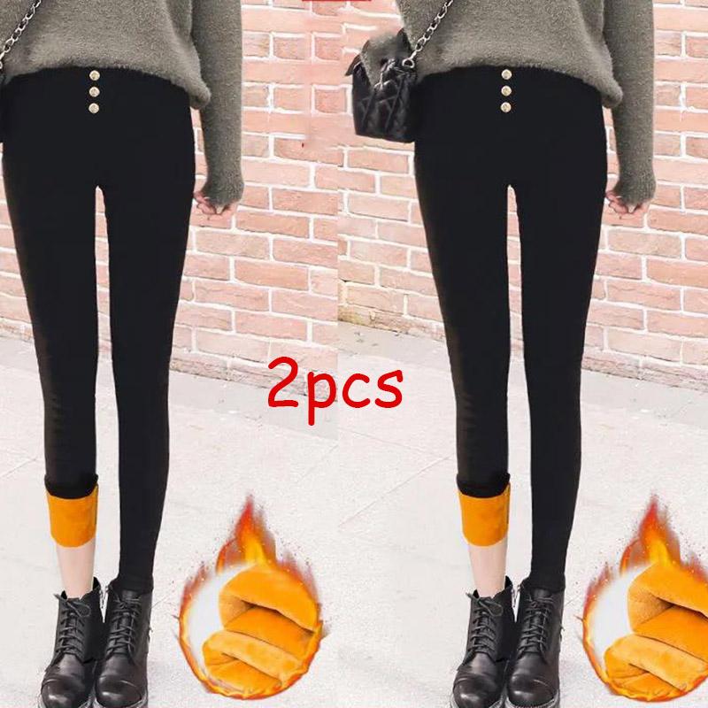 Black Bottoming Pants Women's Gold Velvet Beaver Velvet High-waisted Abdomen Hips and Legs Breasted Trousers Skinny Slim Pants