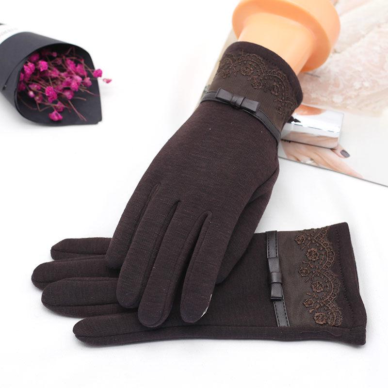 Cotton gloves Windproof gloves Winter Warm gloves Thick gloves Woman fashion gloves Plush
