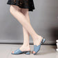 Sandals Women's Medium-heeled Thick-heeled Summer Soft Leather Sandals and Slippers Outside Wear Fish Mouth Large Size Women's Shoes