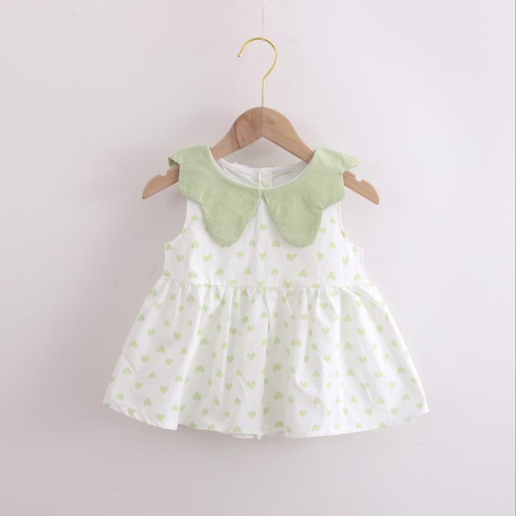 Summer  Korean Style Baby Girls' Dress 0-4 Year Old Children Lovely A-line Princess Dress Children's Dress