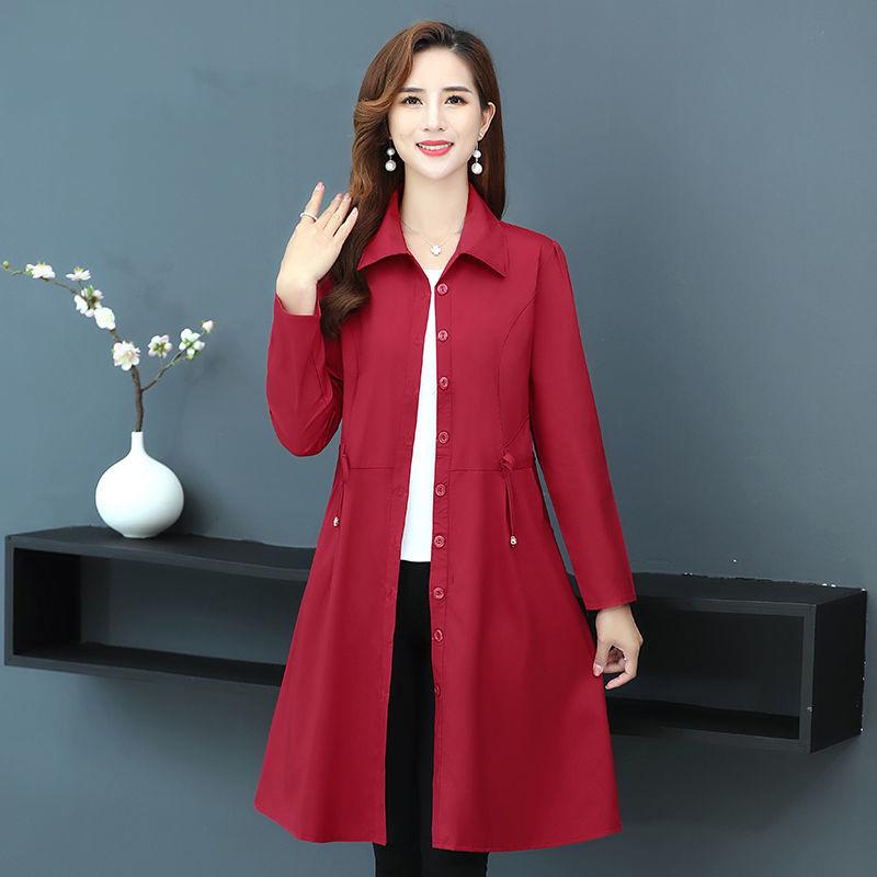 Pocket Long-sleeved Dress High-end Mid-length Lace-up Belly Button Skirt