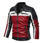 Men Yellow Leather Jacket Patchwork Biker Jacket Men Casual Zipper Coat Men Motorcycle Jacket Slim Fit Fur Lined Outwear Coat