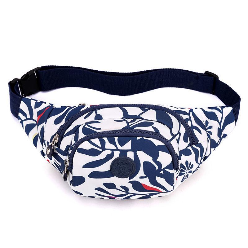Waist Bag Fashion Ladies Sports Gym Bag Lightweight Nylon Cloth Crossbody Chest Bag