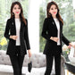 Autumn Winter Elegant Brooch Women Coats Warm Woolen Long Sleeve Slim Outwear Lapel Cardigan Jacket