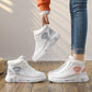 Cotton Shoes Women's Winter Warm Plus Velvet Wild Shoes Student Snow Boots Letters Printed Shoes