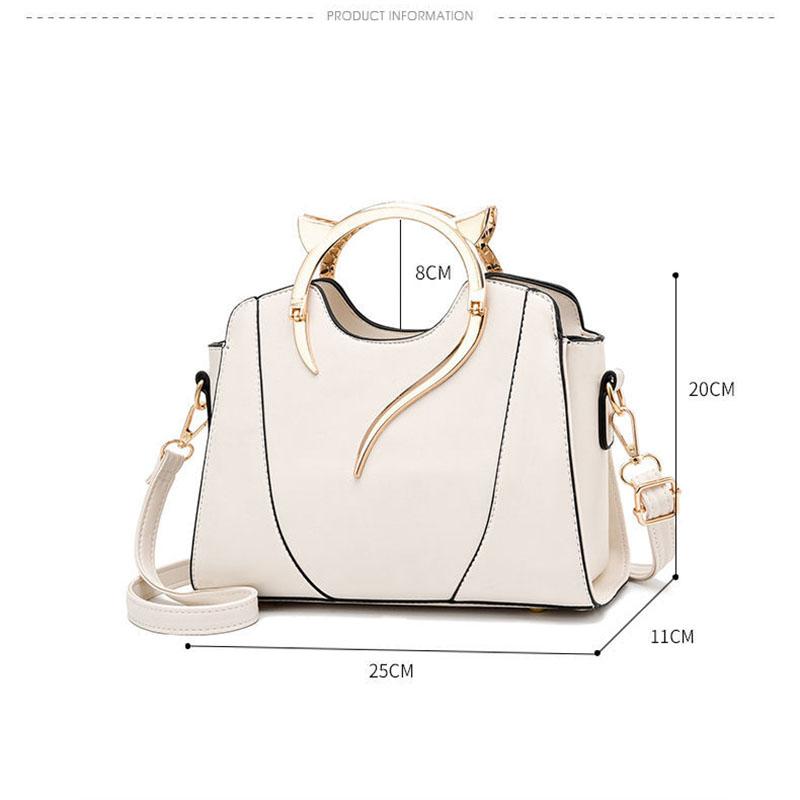 PU Leather Handbags for Women Bags Luxury Top-Handle Bags  European Style Crossbody Bag Large Capacity Personality