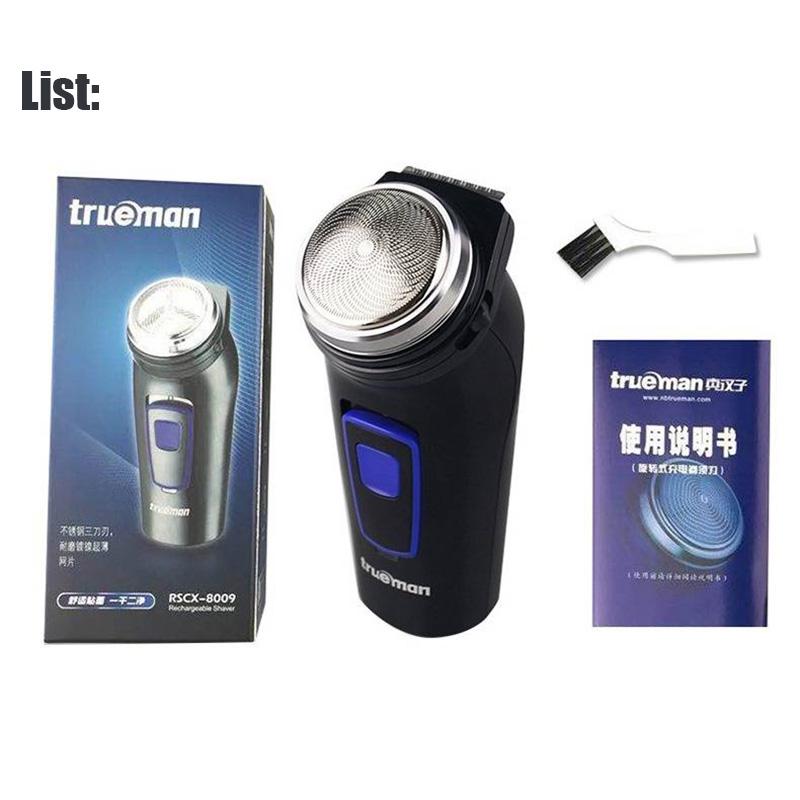 Electric Shaver Single Head Shaving Rechargeable Men's Beard Knife Round Head Hair Remove Device