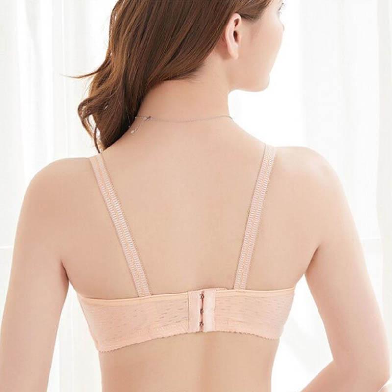 Large Size Push Up Shape Adjustment Bra Thin Breathable No Steel Ring Top Support Comfortable Bra
