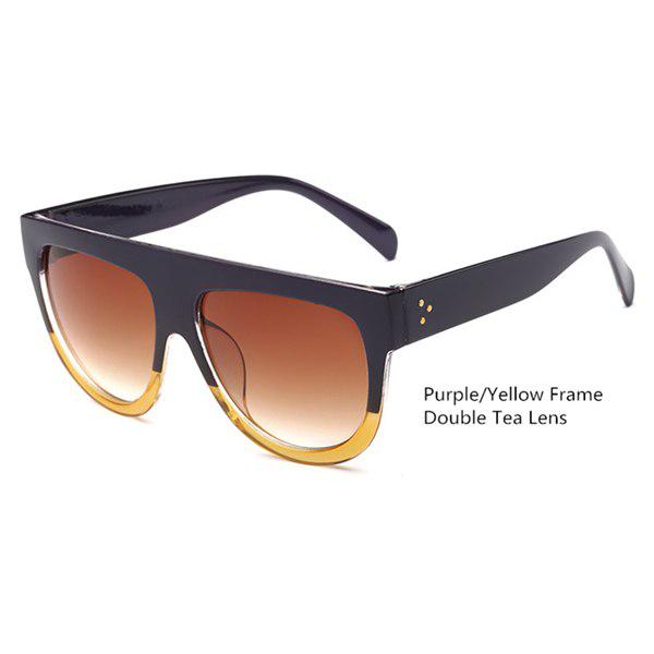 WTEMPO Ladies 2019 Vintage Sunglasses Woman Flat Top Mirror Sun Glasses Cat Eye Sunglasses