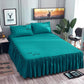 Non-slip Dust-proof Bed Sheet Protective Cover Skin-friendly Bed Skirt Bedspread Sheets
