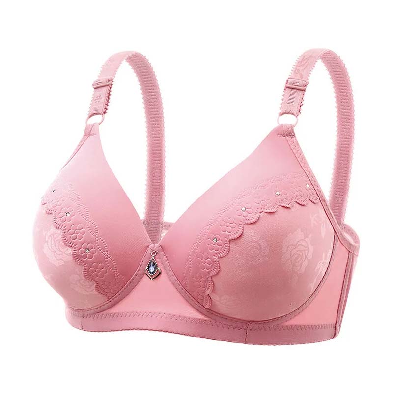 Ladies Bra Thin Anti-sagging Breathable No Steel Ring Gathering Sweat-absorbing Comfortable Skin-friendly Soft Bra