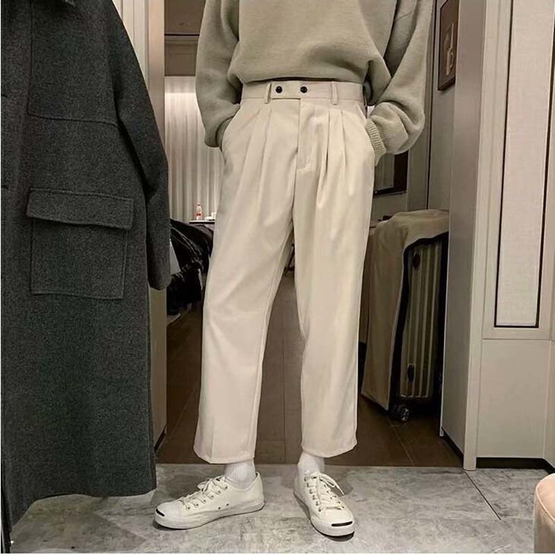 Spring and Summer Hanging Loose Casual Cropped Trousers
