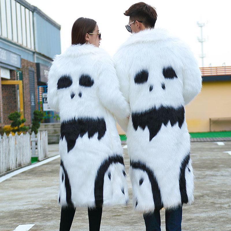 Fur Jackets Fashion Trend Domineering Imitation Fox Fur Mid-length Fur Lovers Windbreaker