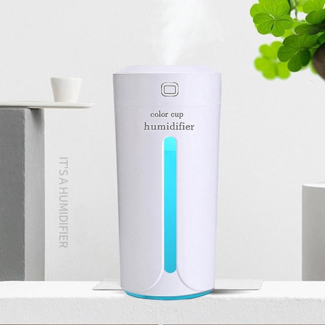 Air Humidifier Eliminate Static Electricity Clean Air Care for Skin Nano Spray Technology Mute Design 7 Color Lights Car Office