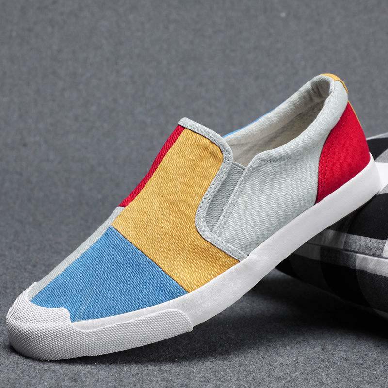 Plus Size 38-44 Summer Men Canvas Sneakers Comfortable Running Basketball Shoes Breathable Shockproof Non-slip Shoes