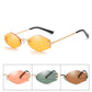 WTEMPO Women's Men's Sunglasses 2019 Brand Designer Rimless Yellow Lens Eyewear Retro Hexagon Sun Gl
