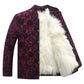 Wool Padded Jacket Ladies Middle-aged and Elderly Winter Thick Fur Warm Coat Mother Wear Leather Long-sleeved Jacket