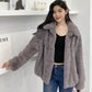 WTEMPO Winter Fur Coat Women Thickened Imitation Rabbit Fur Short Loose Mink Fluffy Coat