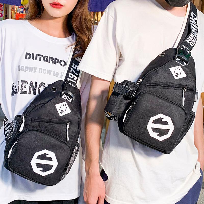 Casual Women's Bag Messenger Small Backpack Trendy Chest Bag Men's Multifunctional Couple Satchel