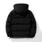 Winter Men's Cotton-padded Jacket Plus Velvet Thick Warm Jacket Hooded Short Down Coats
