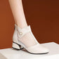 Women's Spring and Summer Thick with Hollow Breathable Mesh Toe Cap Sandals Women's Casual Shoes Work Shoes Sandals Boots Mid-heel Shoes Wedding Shoes