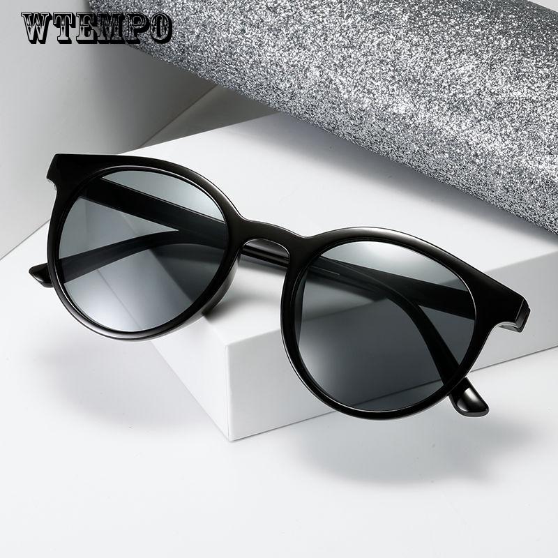 WTEMPO Round Sunglasses Steampunk Men Women Fashion Glasses Brand Designer Retro Vintage Sunglasses