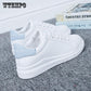 Women Platform Creepers White Flat Student Girls Sport Shoes Sneakers