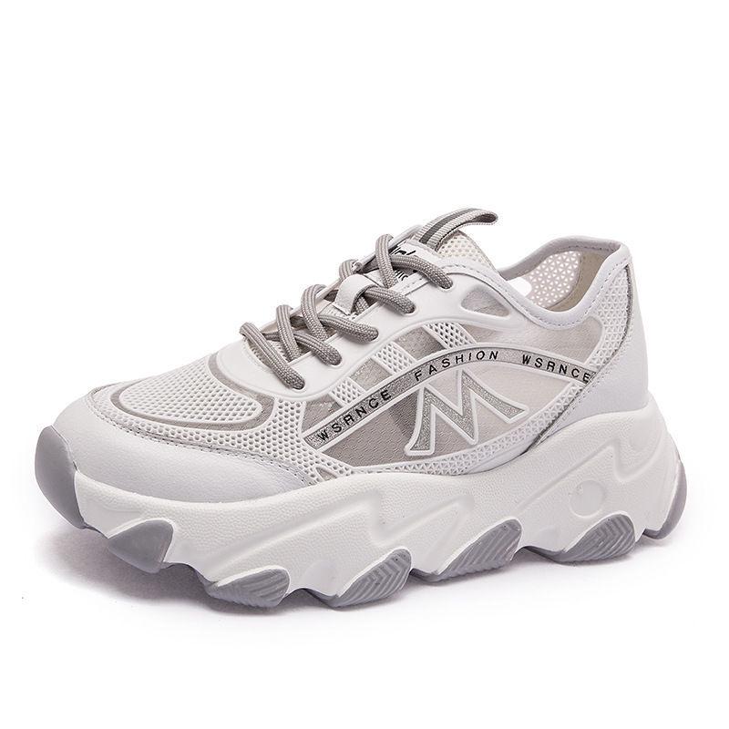Sneaker Shoes Women Platform Shoes Summer White Wedges Sneakers Ladies Trainers Chunky Sneakers Women  Shoes