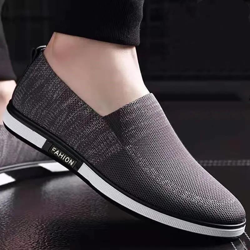 Summer New Style Net Shoes Flying Woven Breathable Middle-aged and Elderly Casual Men's Shoes