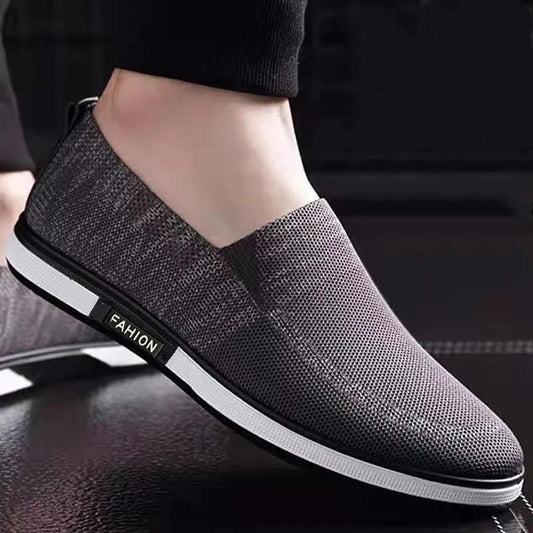 Summer New Style Net Shoes Flying Woven Breathable Middle-aged and Elderly Casual Men's Shoes