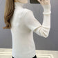 Half Turtleneck Button Sweater Women's Large Size Loose Pullover Bottoming Shirt Thickened Warm Knit Sweater